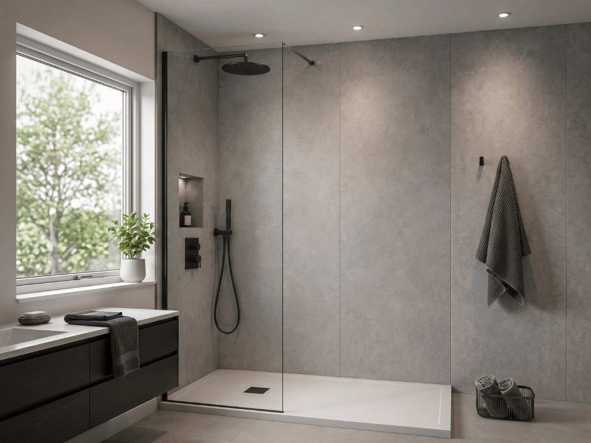 Waterproof shower and hygiene wall panels